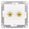 Аудиорозетка двойная AtlasDesign лотос SE ATN001387