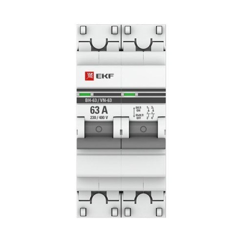 Выключатель нагрузки 2п 63А ВН-63 PROxima EKF SL63-2-63-pro