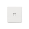 Розетка компьютерная СП ROUND MIELE RJ45 кат.6 перламутр Kranz KR-78-0724-1