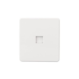 Розетка компьютерная СП ROUND MIELE RJ45 кат.6 перламутр Kranz KR-78-0724-1