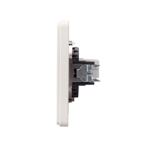 Розетка компьютерная СП ROUND MIELE RJ45 кат.6 перламутр Kranz KR-78-0724-1