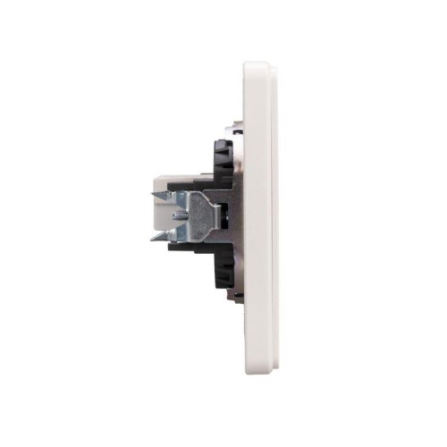 Розетка компьютерная СП ROUND MIELE RJ45 кат.6 перламутр Kranz KR-78-0724-1