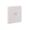 Розетка компьютерная СП ROUND MIELE RJ45 кат.6 перламутр Kranz KR-78-0724-1