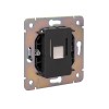Розетка компьютерная СП ROUND MIELE RJ45 кат.6 перламутр Kranz KR-78-0724-1