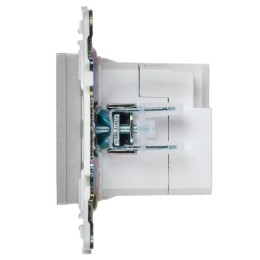 Розетка USB A+C 18Вт SKANDY SK-R13S серебр. IEK SK-U22-018-K23