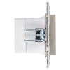 Розетка USB A+C 18Вт SKANDY SK-R13Sh шампань IEK SK-U22-018-K37