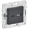 Розетка USB A+C 18Вт SKANDY SK-R13T титан IEK SK-U22-018-K48