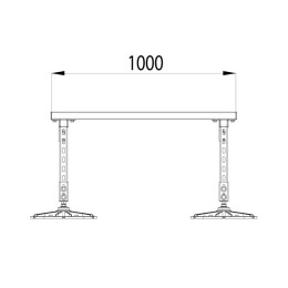 Конструкция опорная для установки оборудования TECHNORAPTOR FOOT 1200х1000 HD КМ TR0215