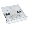 Кросс бокс оптический ODF-19-24-SC 19дюйм на 24 SC LC duplex со сплайс-кассетой выдвижной без пигтей