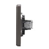 Розетка компьютерная СП ROUND MIELE RJ45 кат.6 титан Kranz KR-78-0724-2