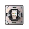 Розетка компьютерная СП ROUND MIELE RJ45 кат.6 титан Kranz KR-78-0724-2