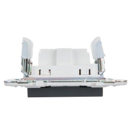 Розетка SKANDY 10А без заземл. без защ. шторок SK-R02G графит IEK SK-R10-10-K53