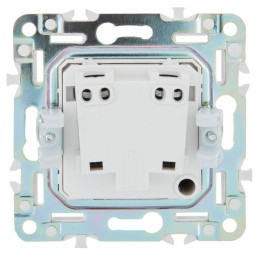 Розетка SKANDY 10А без заземл. без защ. шторок SK-R02Gr сер. IEK SK-R10-10-K03