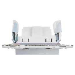 Розетка SKANDY 10А без заземл. без защ. шторок SK-R02S серебр. IEK SK-R10-10-K23