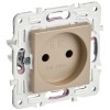 Розетка SKANDY 10А без заземл. без защ. шторок SK-R02Sa песочн. IEK SK-R10-10-K98