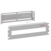 Корпус-панель с DIN-рейкой 19дюйм 3U 22 места (RAL 7035) сер. SYSMATRIX DP 0003.700
