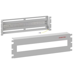 Корпус-панель с DIN-рейкой 19дюйм 3U 22 места (RAL 7035) сер. SYSMATRIX DP 0003.700