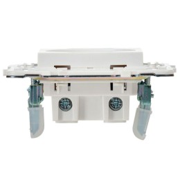 Розетка SKANDY 10А без заземл. без защ. шторок SK-R02W арктич. бел. IEK SK-R10-10-K01