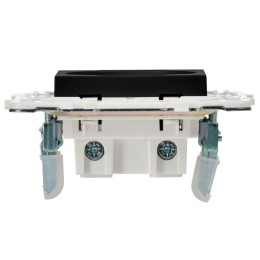 Розетка SKANDY 10А без заземл. защ. шторки SK-R01Bl черн. IEK SK-R13-10-K02