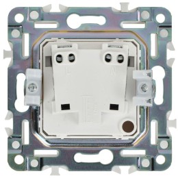 Розетка SKANDY 10А без заземл. защ. шторки SK-R01Bl черн. IEK SK-R13-10-K02