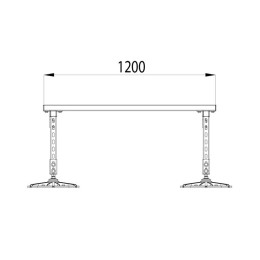 Конструкция опорная для установки оборудования TECHNORAPTOR FOOT 1200х1200 HD КМ TR0216
