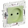 Розетка SKANDY 10А без заземл. защ. шторки SK-R01G мятный IEK SK-R13-10-K06