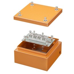 Коробка ответвительная FS 150х150х80мм 4р 450В 20А 10кв.мм нерж. контакт с гладкими стенками и клемм