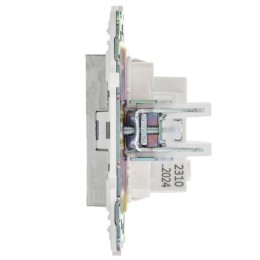 Розетка SKANDY 10А без заземл. защ. шторки SK-R01N никель IEK SK-R13-10-K50