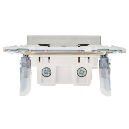 Розетка SKANDY 10А без заземл. защ. шторки SK-R01N никель IEK SK-R13-10-K50