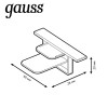 Заглушка Track для встраив. трекового шинопровода бел. GAUSS TR144