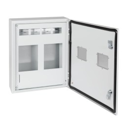 Корпус металлический ЩУРн-ПРО-3х2-МП/18-550х470х147-IP66-УХЛ1 (3фх2 счетчика на МП с окном учета 18