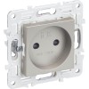 Розетка SKANDY 10А без заземл. защ. шторки SK-R01Sh шампань IEK SK-R13-10-K37