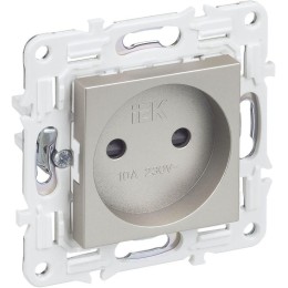 Розетка SKANDY 10А без заземл. защ. шторки SK-R01Sh шампань IEK SK-R13-10-K37