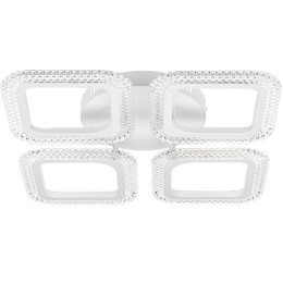 Люстра потолочная светодиодная диммируемая FIUGGI 400х400х75мм 118Вт 2700К/4200К/6400К 23кв.м бел. R