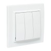 Выключатель 3-кл. СП Минск 10А IP20 бел. Basic EKF ERV10-024-10