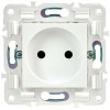 Розетка SKANDY 10А без заземл. защ. шторки SK-R01W арктич. бел. IEK SK-R13-10-K01