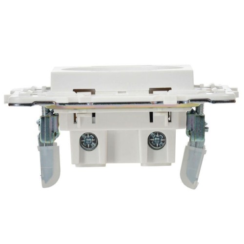 Розетка SKANDY 10А без заземл. защ. шторки SK-R01W арктич. бел. IEK SK-R13-10-K01