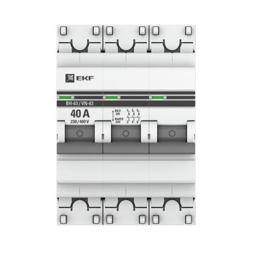 Выключатель нагрузки 3п 40А ВН-63 PROxima EKF SL63-3-40-pro