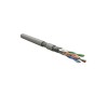 Кабель витая пара S/FTP кат.6A 4 пары 23 AWG ОЖ solid кажд. пара в фольге общ. экран - медн. оплетка