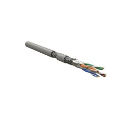 Кабель витая пара S/FTP кат.6A 4 пары 23 AWG ОЖ solid кажд. пара в фольге общ. экран - медн. оплетка