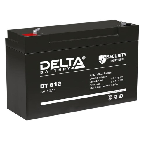 Аккумулятор ОПС 6В 12А.ч DT 612 Delta 4614010040033