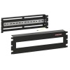 Корпус-панель с DIN-рейкой 19дюйм 3U 22 места черный (RAL 9005) сер. SYSMATRIX DP 0003.900