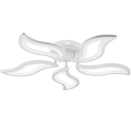 Люстра потолочная светодиодная диммируемая COMO 600х600х75мм 146Вт 2700К/4200К/6400К 31кв.м бел. Rit