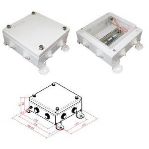 Коробка монтажная электротехническая КМ IP54-1515 8 вводов Гефест 278184