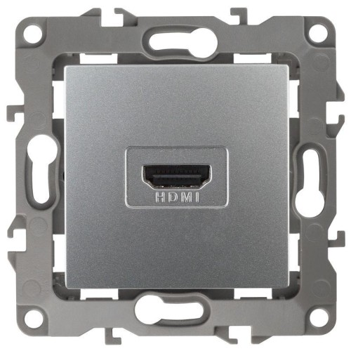 Розетка 12-3114-03 HDMI алюм. ЭРА Б0027483