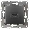 Розетка 12-3114-12 HDMI графит ЭРА Б0027487