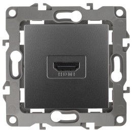 Розетка 12-3114-12 HDMI графит ЭРА Б0027487