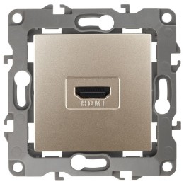 Розетка 12-3114-04 HDMI шампань ЭРА Б0027484