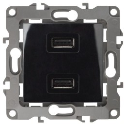 Устройство зарядное USB 12-4110-06 5В-2100мА черн. ЭРА Б0027496