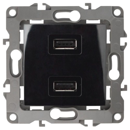 Устройство зарядное USB 12-4110-06 5В-2100мА черн. ЭРА Б0027496